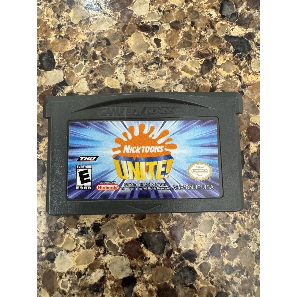 Nicktoons Unite GameBoy Advance GBA‎ Authentic Tested & Working